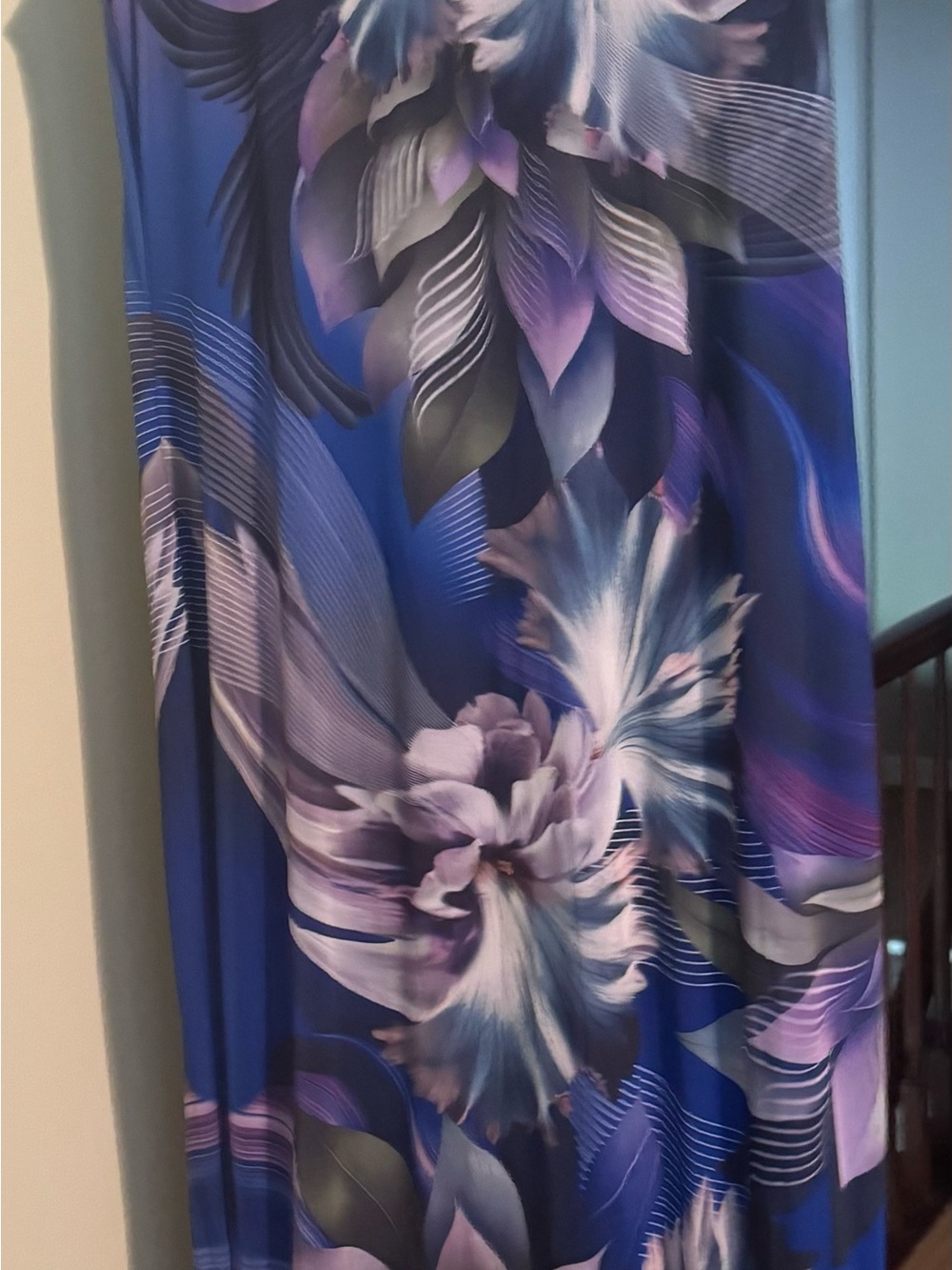 AFRM body-con Cody Maxi in Abstract Orchid